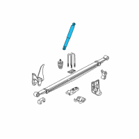 OEM 2003 Chevrolet Silverado 2500 HD Rear Shock Absorber Assembly Diagram - 89038597