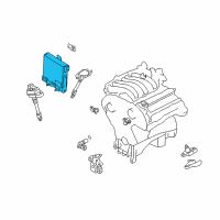 OEM 2001 Infiniti QX4 Reman Engine Control Module Diagram - 2371M-4W001RE