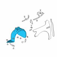 OEM Buick Fender Liner Diagram - 26218516