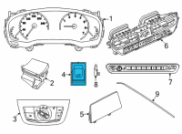 OEM BMW M5 Switch Trunk Lid Diagram - 61-31-9-327-029