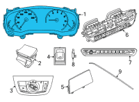 OEM BMW M240i xDrive Instrument Cluster Diagram - 62105A59677