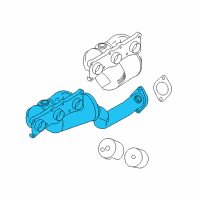 OEM BMW 328i Exchange. Exhaust Manifold With Catalyst Diagram - 18-40-7-646-692