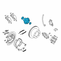 OEM Ram 2500 Wheel Rear Hub Assembly Diagram - 52121158AA