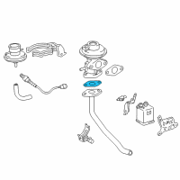 OEM Toyota EGR Pipe Gasket Diagram - 25628-74010