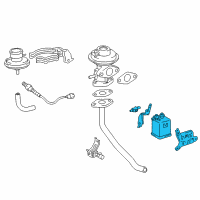 OEM 1996 Lexus ES300 Charcoal Canister Assembly Diagram - 77740-33040