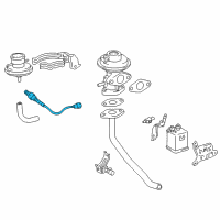 OEM 2000 Toyota Camry Oxygen Sensor Diagram - 89465-33340