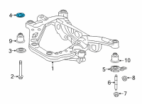 OEM Lexus ES350 Cushion, DIFFERENTIA Diagram - 52281-06040