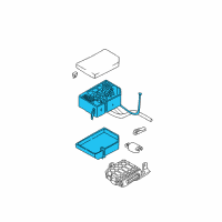 OEM 2004 Hyundai Elantra Relay And Fuse Box Kit Diagram - 91210-2D002