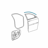 OEM 2006 Chrysler Pacifica WEATHERSTRIP-Front Door Mounted Diagram - 4894298AC