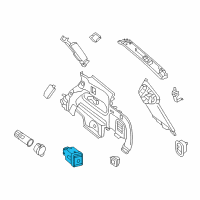 OEM Infiniti QX60 Seat Switch Assembly Diagram - 25500-3JA0B