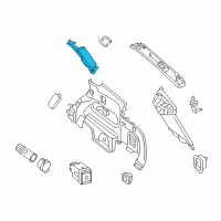OEM 2017 Infiniti QX60 GARNISH Assembly-Luggage Rear Pillar, RH Diagram - 76935-3JS0A