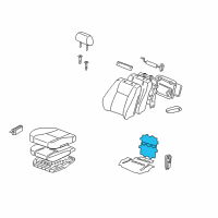 OEM 2004 Toyota Land Cruiser Seat Heater Diagram - 87510-60220