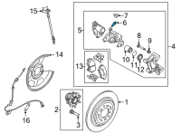 OEM 2019 Kia Cadenza Screw-BLEEDER Diagram - 581201G100