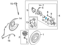 OEM 2020 Kia Niro EV Seal-Piston Diagram - 582321D000