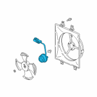 OEM 2002 Acura MDX Motor, Cooling Fan Diagram - 38616-P8F-A01