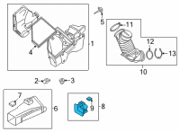 OEM 2022 BMW 330i INTAKE GRILL Diagram - 13-71-8-580-421
