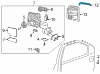 OEM 2021 Chevrolet Silverado 3500 HD Upper Cover Diagram - 84468910