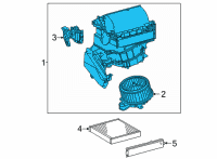 OEM Toyota Mirai Blower Assembly Diagram - 87130-62030