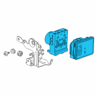 OEM 2016 Cadillac Escalade ESV Electronic Brake Control Module Assembly(W/Brk Press Mod Diagram - 84778358