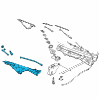 OEM 2003 Ford Crown Victoria Arm & Pivot Assembly Diagram - 6W7Z-17566-BA