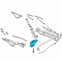 OEM 2000 Ford Crown Victoria Reservoir Assembly Diagram - 8W7Z-17618-A