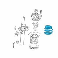 OEM BMW X3 FRONT COIL SPRING Diagram - 31-33-6-884-930