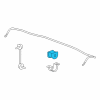 OEM 2011 Honda Accord Bush, Rear Stabilizer Holder Diagram - 52306-TA1-A02