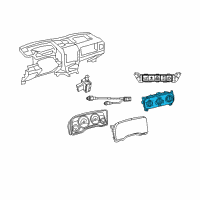 OEM 2009 Dodge Caliber Air Conditioner And Heater Control Diagram - 55111874AF