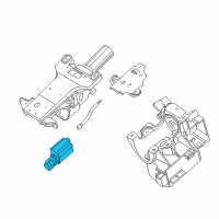 OEM BMW 740iL Transmission Steering Column Adjusting Diagram - 32-31-1-161-381