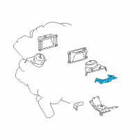 OEM 2016 Lexus LX570 Bracket, Engine Mount Diagram - 12316-38020