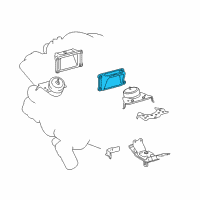 OEM Lexus GX460 Bracket, Engine Mounting, Front NO.1 LH Diagram - 12315-38020