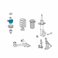 OEM 2009 Honda Civic Rubber, Front Shock Absorber Mounting Diagram - 51920-SVB-A03