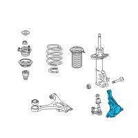 OEM 2006 Honda Civic Knuckle, Left Front Diagram - 51216-SNG-010