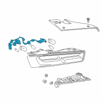 OEM 2018 Chevrolet Camaro Harness Asm-Rear Lamp Wiring Diagram - 23256977