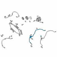 OEM Toyota Celica Liquid Line Diagram - 88716-2D620