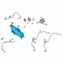 OEM 2005 Toyota Celica Condenser Diagram - 88460-20600