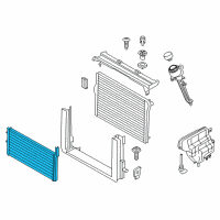 OEM BMW 650i Gran Coupe Radiator Diagram - 17118699976