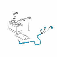 OEM 2003 Toyota Tundra Positive Cable Diagram - 82122-0C011