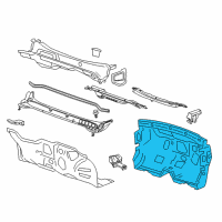 OEM 2014 Buick Verano Insulator Diagram - 23132558