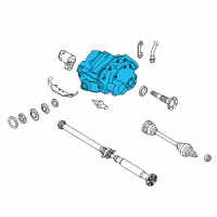 OEM BMW X5 Rear Axle Drive Differential Diagram - 33-10-7-595-261