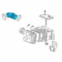 OEM 2005 Chevrolet Uplander Air Intake Hose Diagram - 10379041