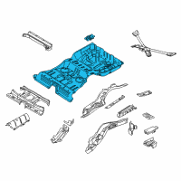 OEM 2015 Ford Flex Floor Pan Assembly Diagram - DA8Z-7411160-B