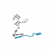 OEM 2004 Ford Taurus Muffler & Pipe Diagram - 4F4Z-5230-AA