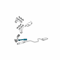 OEM 2001 Ford Taurus Converter & Pipe Diagram - 1F1Z-5E212-CA