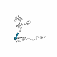 OEM 2006 Ford Taurus Converter & Pipe Diagram - 4F1Z-5F250-A