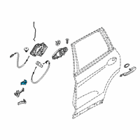 OEM 2019 BMW X3 Hinge, Rear Door, Upper, Right Diagram - 41-00-7-495-992