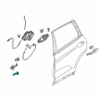 OEM 2022 BMW X4 Hinge, Rear Door, Lower, Left Diagram - 41-00-7-495-993