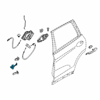 OEM BMW X3 Rear Door Brake Diagram - 51-22-7-390-687