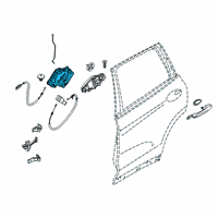 OEM 2020 BMW X3 Right System Latch Diagram - 51-22-7-473-150