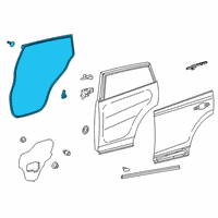 OEM Toyota RAV4 Door Weatherstrip Diagram - 67872-0R050